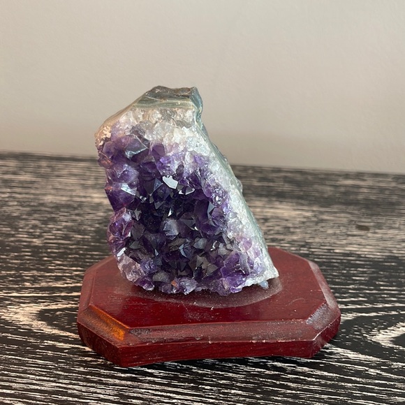 Amethyst Other - Amethyst stone on Wooden Base. Beautiful and peaceful